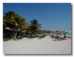 Playa beach near ferry